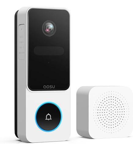 AOSU 5MP画質  ワイヤレスインターホンドアホン 玄関チャイム Amazon.co.jp: AOSU 5MP画質 インターホン ワイヤレス( 2.4/5 GHz WiFi